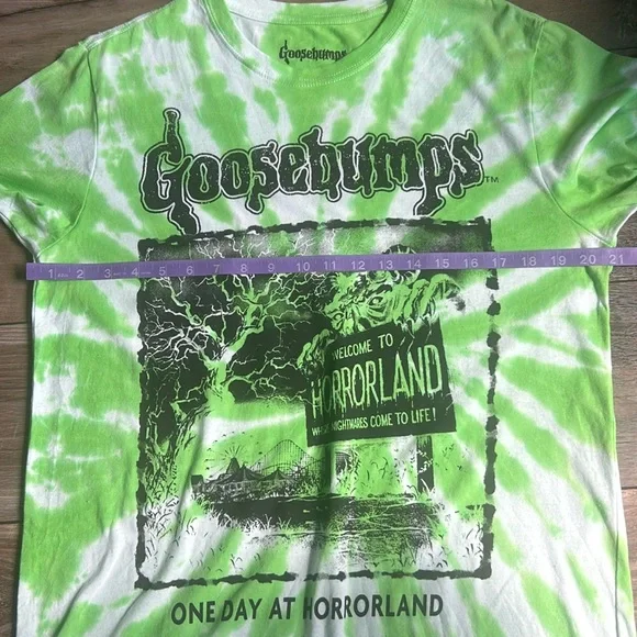 NWT Goosebumps Tie Dye Welcome to Horrorland T Shirt Medium - Picture 3 of 9